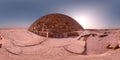 Pyramid of Khufu Panorama 360 VR Royalty Free Stock Photo